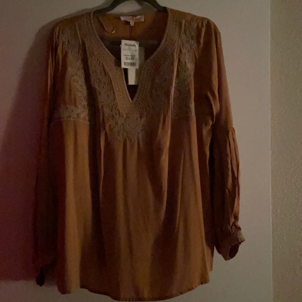 Mustard boho top